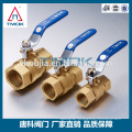 TMK 201 bronze ball valve contol valve PTFE packing 0-ring gasket gland nut three layer sealing PTFE seated brass ball valve